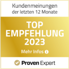 Proven Expert - Top Empfehlung 2023