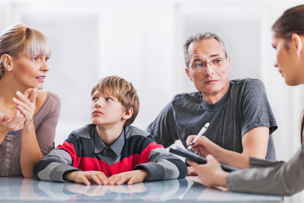 trennung mit kindern, familie bei beratung