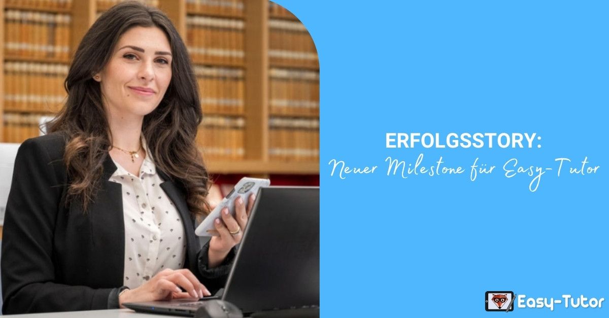 Weil uns digitale Bildung wichtig ist Millionen für Easy-Tutor