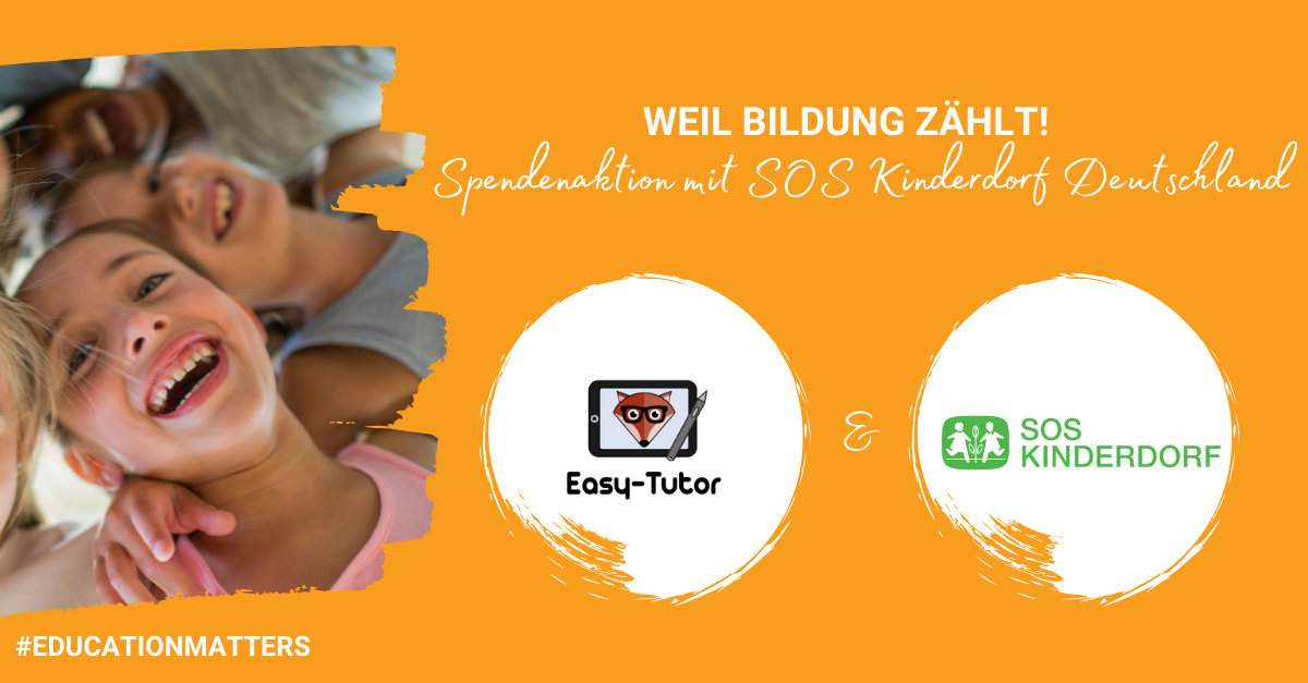 Weil Bildung zählt: Spendenprojekt mit SOS Kinderdorf Deutschland