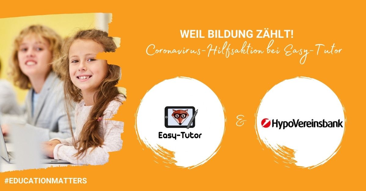 Weil Bildung zählt: Coronavirus-Hilfsaktion bei Easy-Tutor