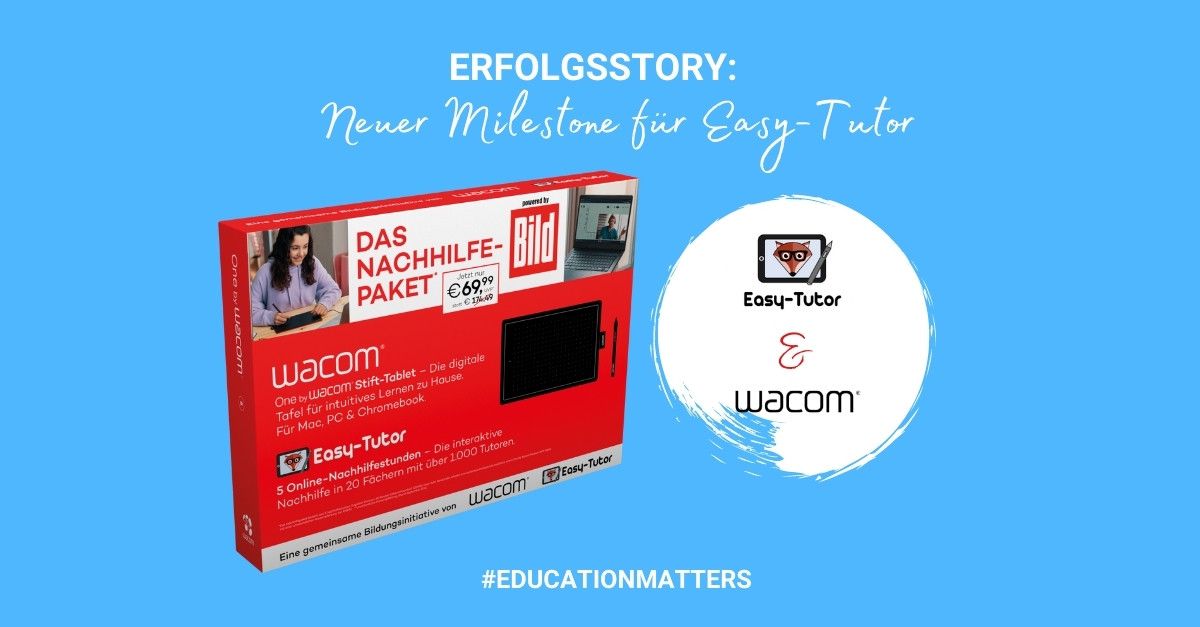 Deutschlandweites Nachhilfepaket von Easy-Tutor & Wacom