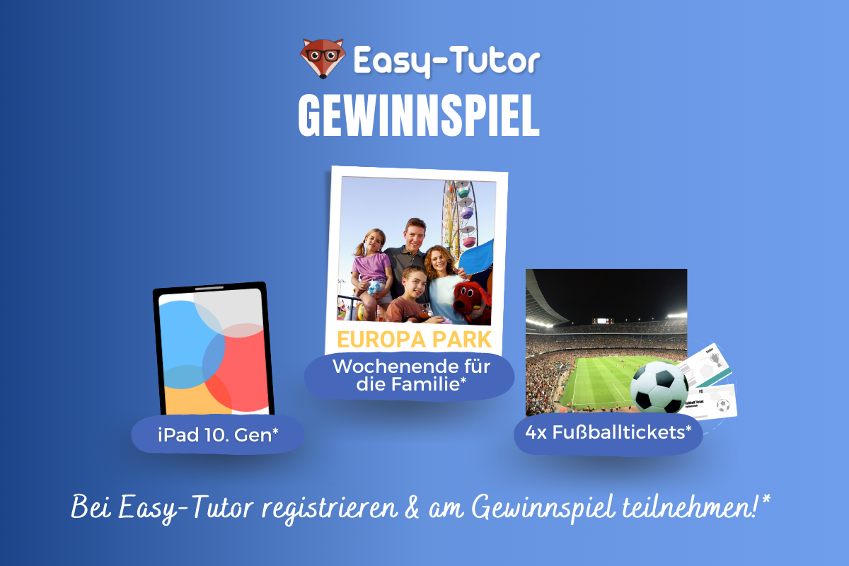Teilnahmebedingungen für das Easy-Tutor-Gewinnspiel