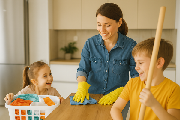 Haushalt mit Kindern – Verantwortung spielerisch vermitteln